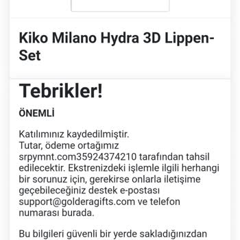 Kiko Milano Sahte Kiko Instagram Ruj Çekilişi Hediye İçerik