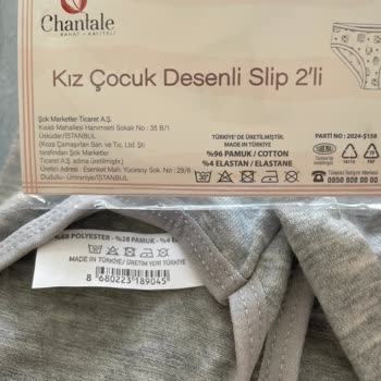 Şok Marketler Chantale Marka Çocuk Ürünlerinde İç Dış Etiket Farkı