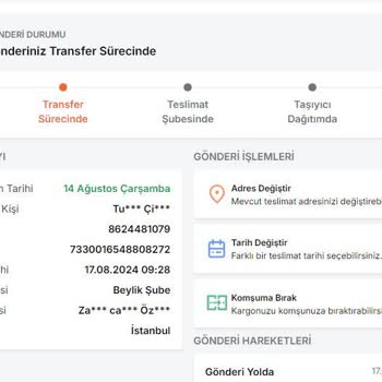 Trendyol'dan Sipariş Ettiğim Ürün Tüm Türkiye'yi Geziyor