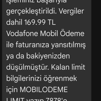 Vodafone Pay Sürekli Harcama, Abonelik Mesajları, Bilgilerin Çalınması