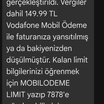 Vodafone Pay Sürekli Harcama, Abonelik Mesajları, Bilgilerin Çalınması