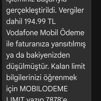 Vodafone Pay Sürekli Harcama, Abonelik Mesajları, Bilgilerin Çalınması