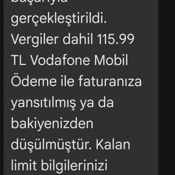 Vodafone Pay Sürekli Harcama, Abonelik Mesajları, Bilgilerin Çalınması