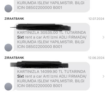 Sixt Şirket, Üyelikleri İptal Etmemize Rağmen Karttan Çekim Yapıyor
