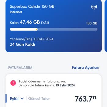 Turkcell Superbox Ek Paket Sorunu ve Ücret Tahsilatı