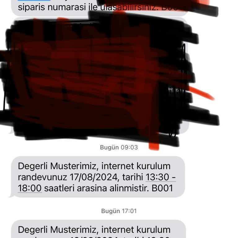 Türk Telekom'un Randevu Tarihinde Gelmemesi