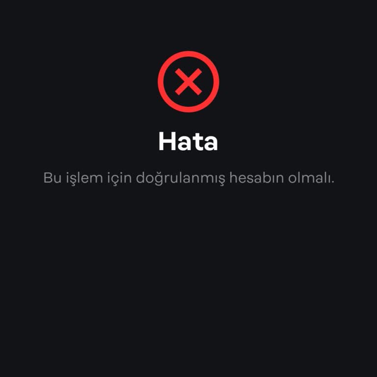 Papara Bu İşlem İçin Doğrulanmış Hesabın Olmalı