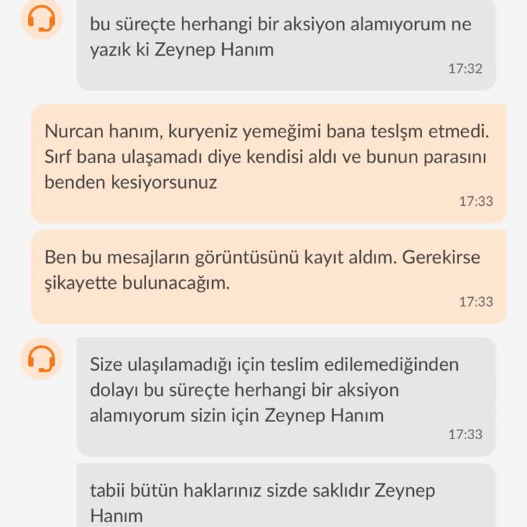 Trendyol GO Yemeğimi Teslim Etmemesine Rağmen Paramı Aldı