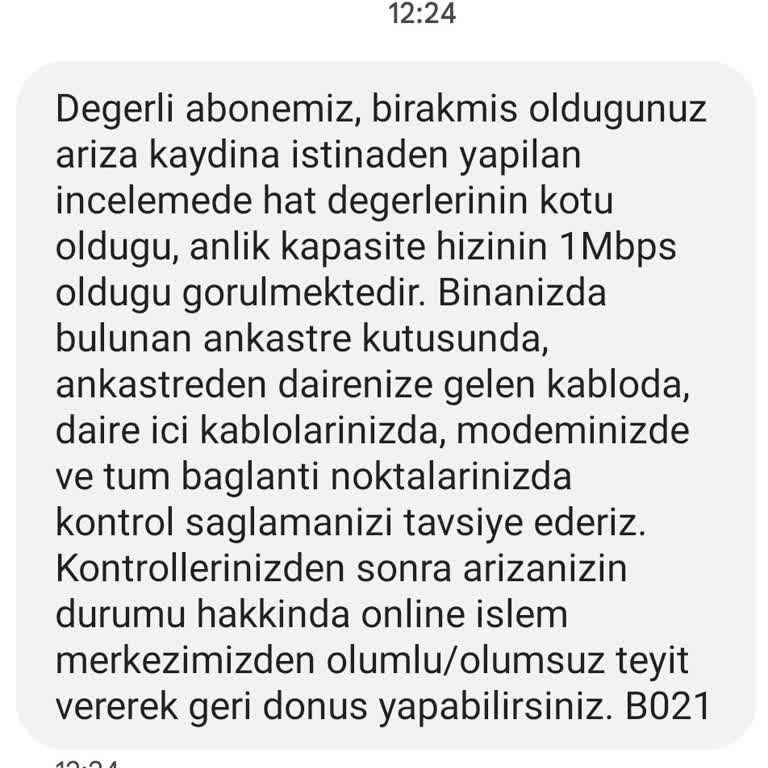 Poyraznet Türk Telekom. Fiber Hat Döşendiğinden Beri İnternetim Yok