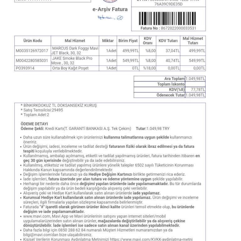 Mavi Jeans Pantolon Garantisi