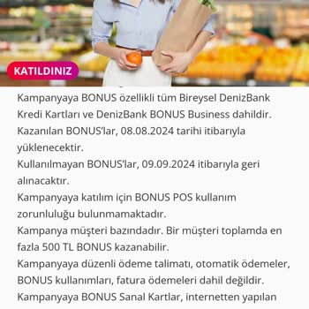Denizbank Market Kampanyası Aldatmacası