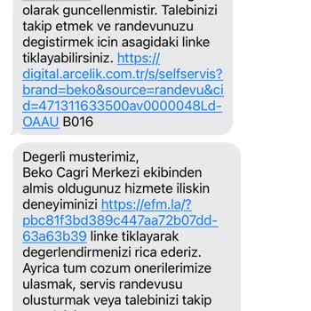 Çanakkale Merkez Beko Servisi Şikayet