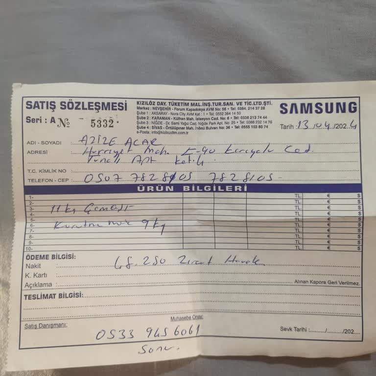 Samsung Servisi Tarafından Mağdur Ediliyorum