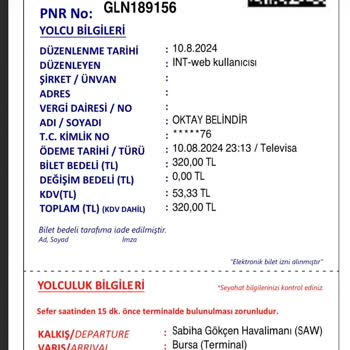 Pegasus Hava Yolları Yüzünden Otobüs Biletimiz Yandı