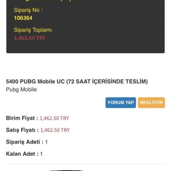 enucuzpubg.com Güvenilirlik Sorunu Ve Geciken Hizmet