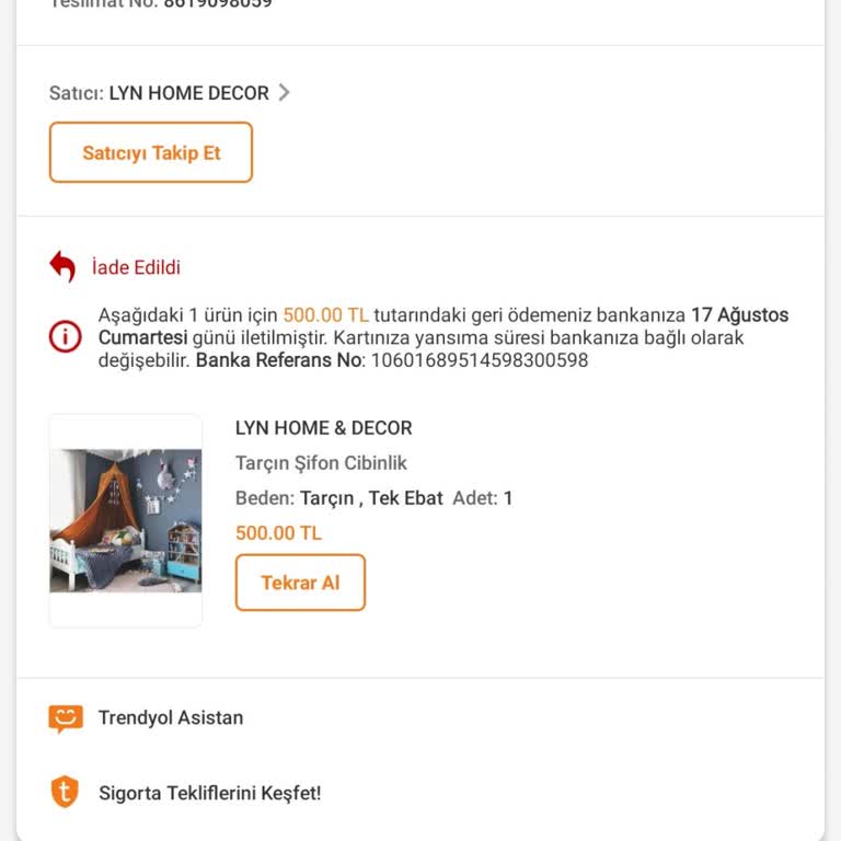 Trendyol Müşterinin İstekleri Ve Şikayetlerini