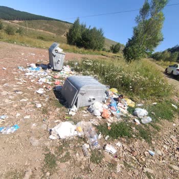 Ardahan Belediyesi Tepeler Köyü Mesire Alanı Çöp Sorunu
