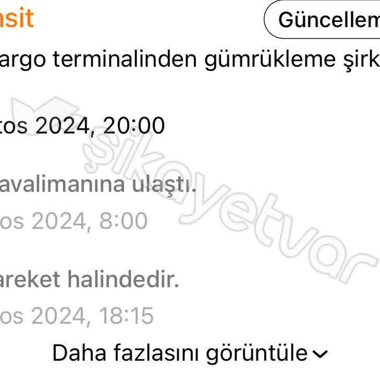 MNG Kargo Kargom Gümrükte Bekletiliyor Tarafıma Gönderilmiyor