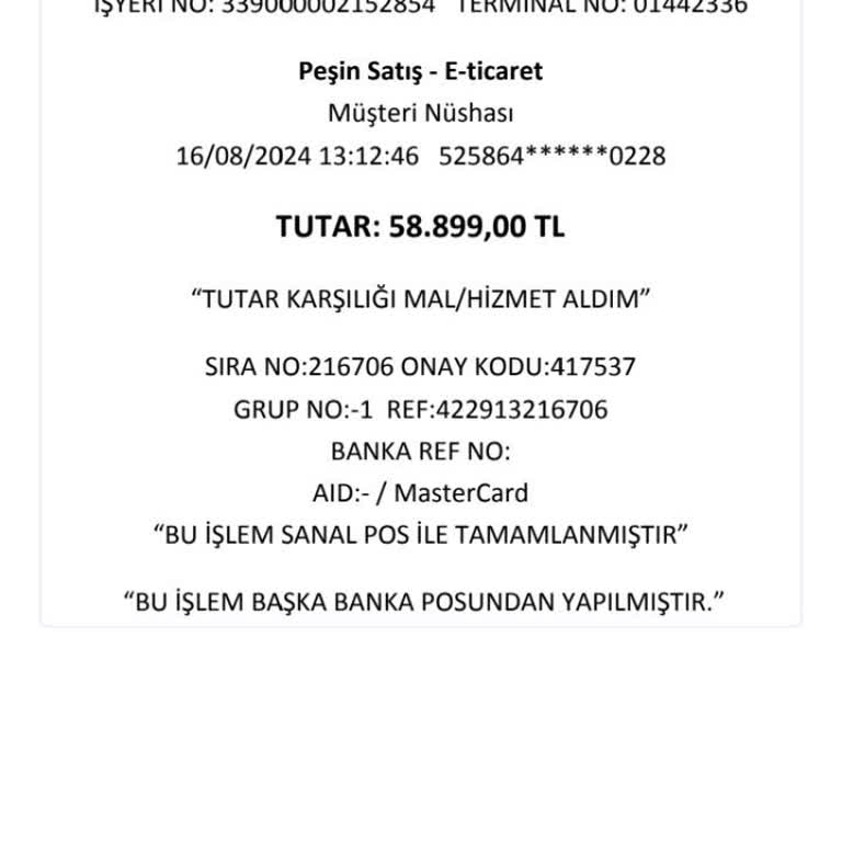Yapı Kredi Bankası İzinsiz Harcama İzni Ve İlgisizlik