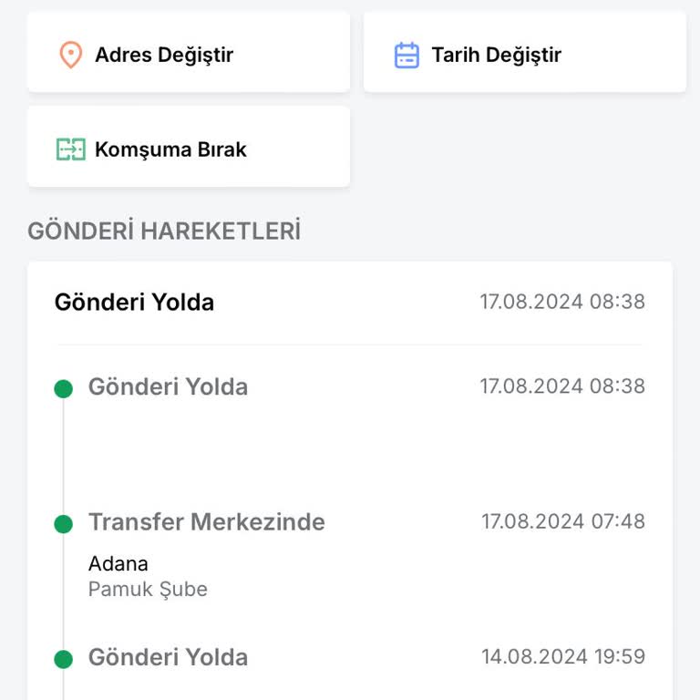 Trendyol Yanlış Şehre Giden Kargo