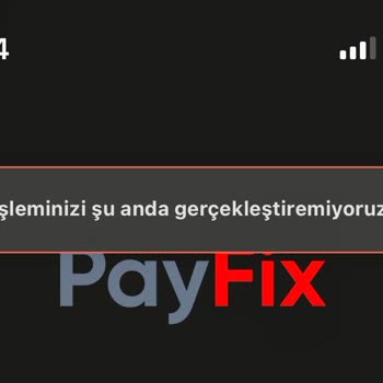 PayFix Giriş Yaparken Hata
