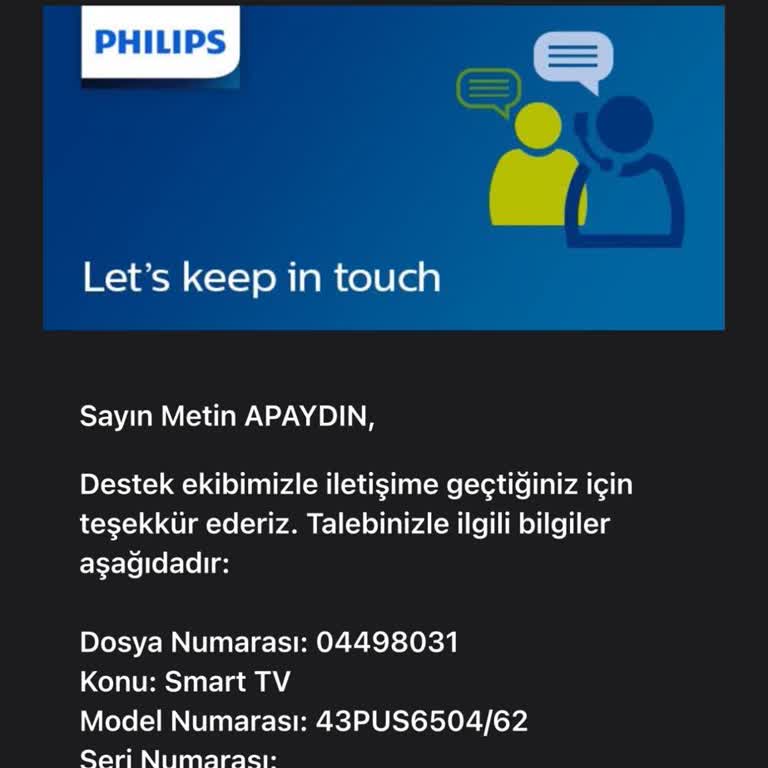 Philips TV Tod Uygulama Yok