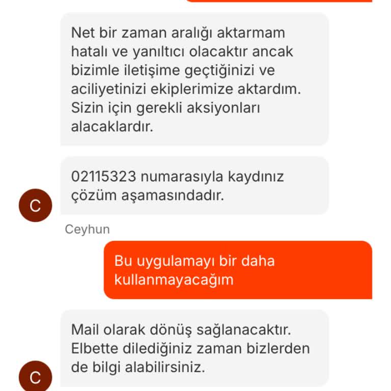 Migros Yemek Siparişim 2,5 Saattir Ulaşmadı.