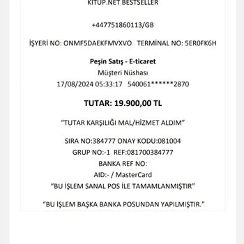 Kitup Kontrolüm Dışında Hesabımdan Para Çekilmesi