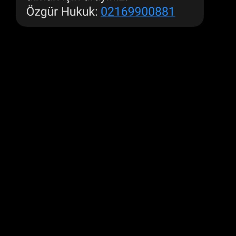 Özgür Hukuk (SMS) Yanıltıcı Mesajla Karşılaştım