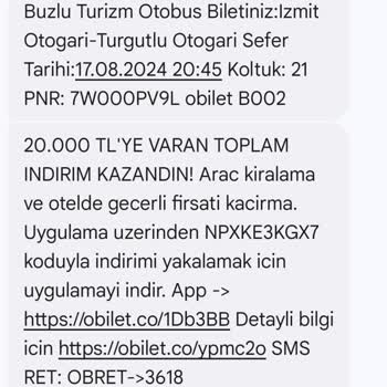 Buzlu Turizm Obilet'ten Şikayetçiyim İletişim Numarası Bile Yok
