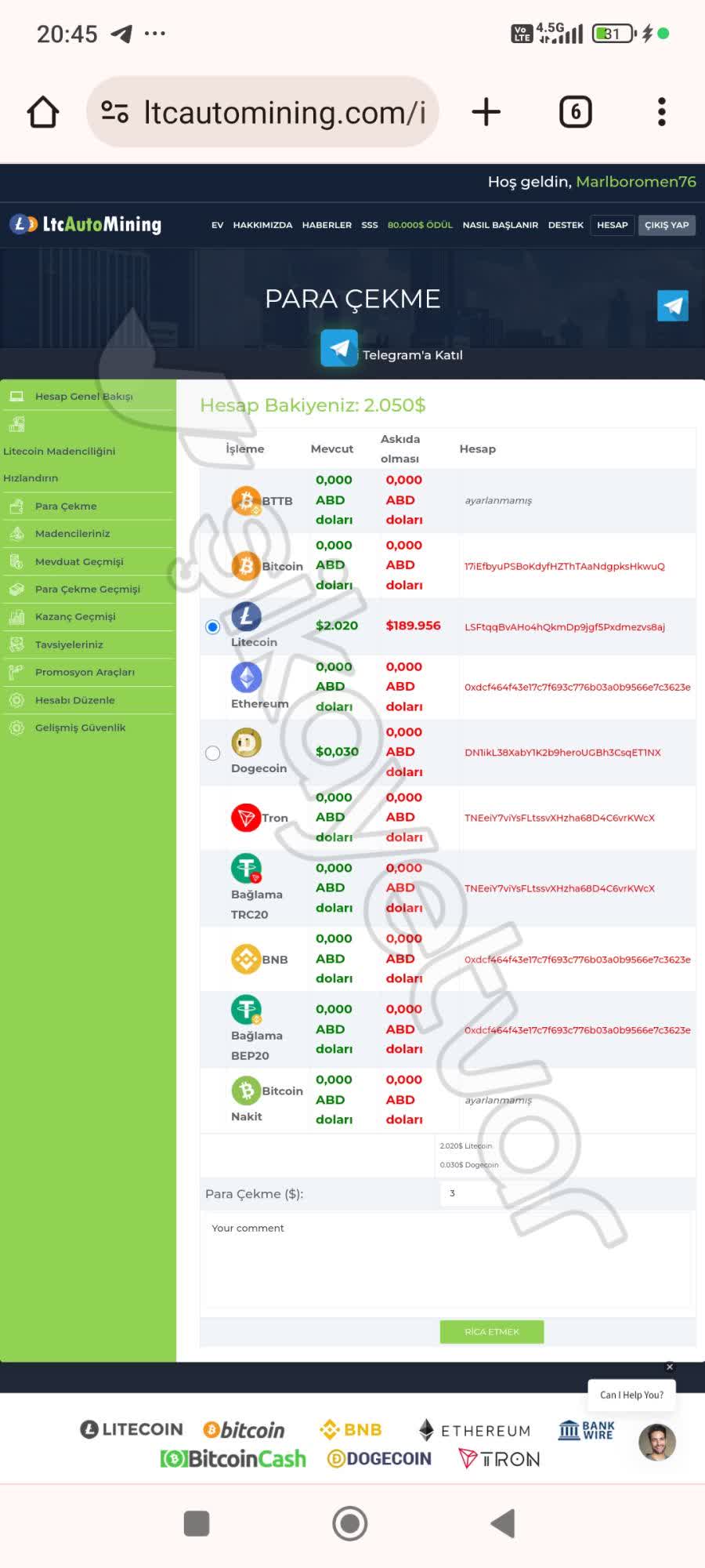 Ltcautomining Paramı Aldılar - Şikayetvar