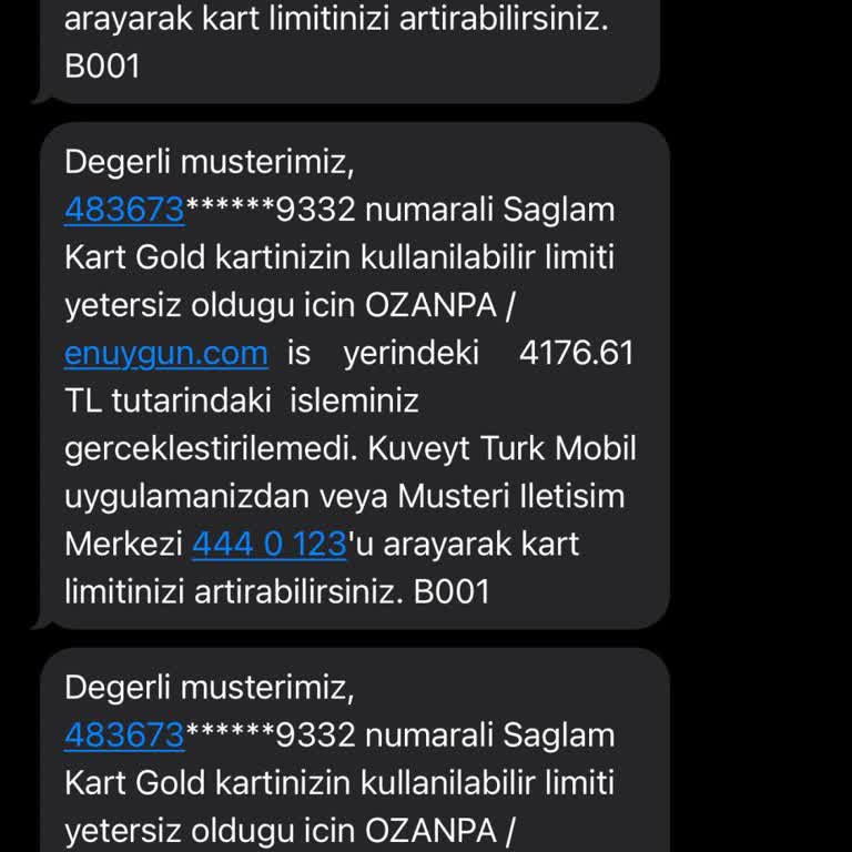 Kuveyt Türk Sağlam Kart Gold Kredi Kartı Saçmalığı