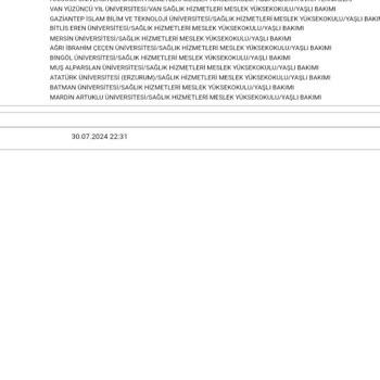 ÖSYM 2024 YKS Yerleştirme