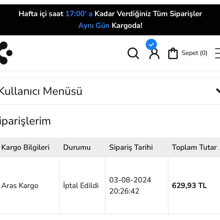 Spigen Türkiye Para İadesi Yapılmadı