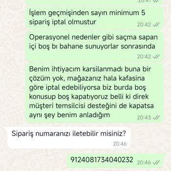 A101 Kapıda Sipariş İptali