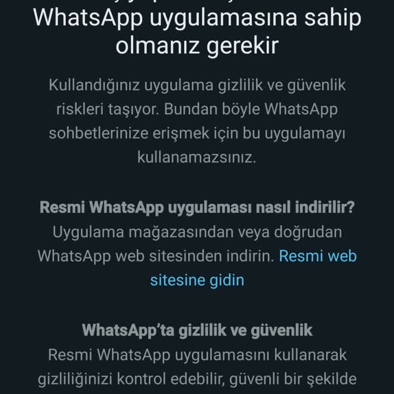 WhatsApp Giriş Yapamıyorum