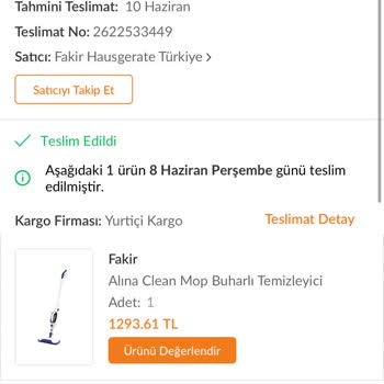 Fakir Ev Aletleri Elektronik Ürün Mağduriyeti