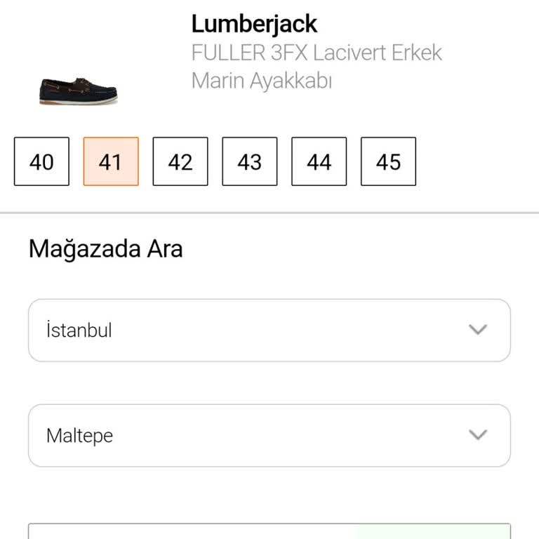 FLO Ayakkabı Mağaza Stokta Var Hatası