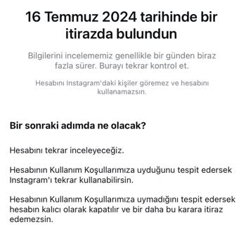 Instagram Hesabım Askıya Alındı
