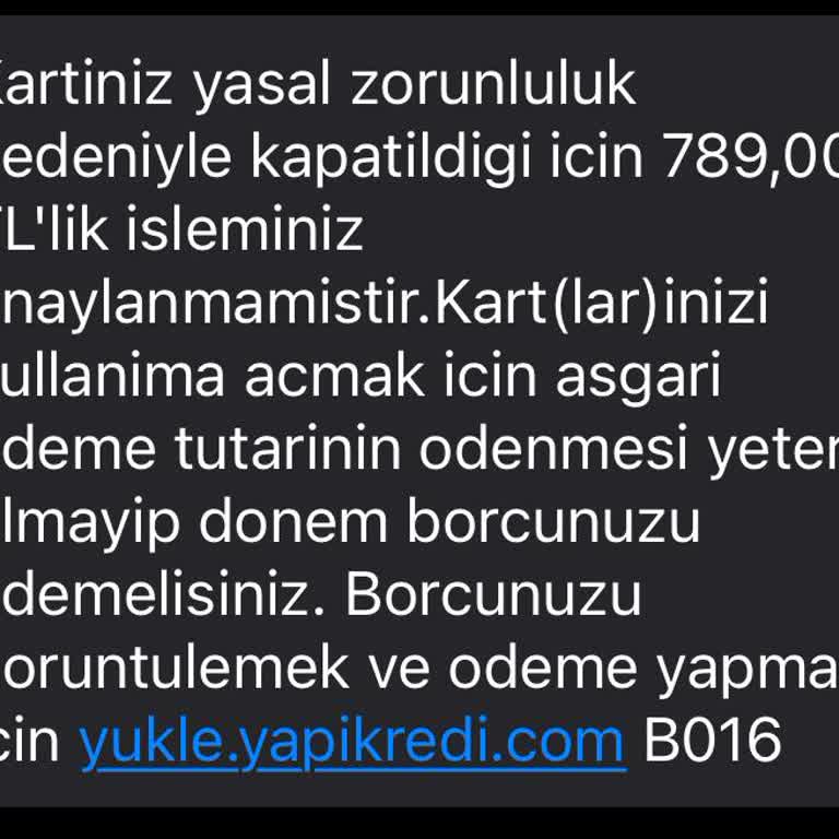 Yapı Kredi Bankası Kredi Kartı Ödemesi Mağduriyeti