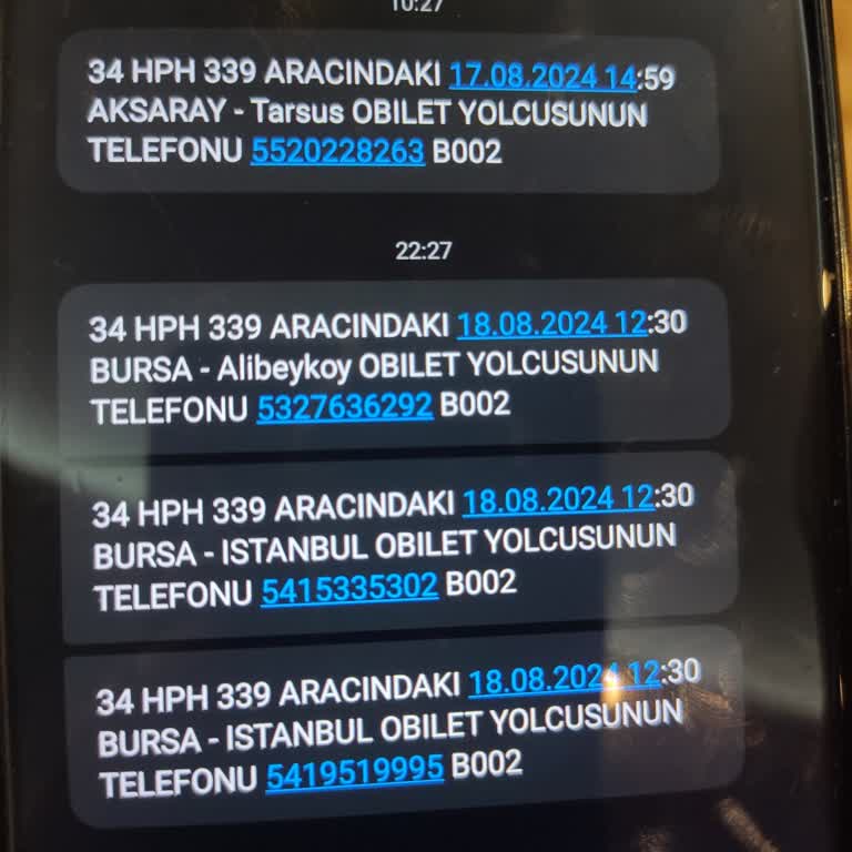 O Bilet.com Dan Sürekli Mesaj Geliyor