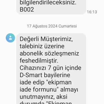 D-Smart Vefat Eden Eşimin Aboneliğiyle İlgili Sürekli Rahatsız Ediliyorum