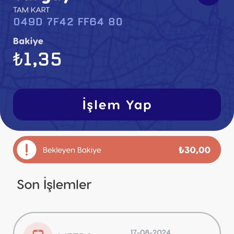BURULAŞ Bukart Para Yükleme Sorunu