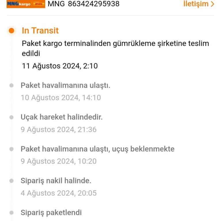 Temu, MNG Kargo Bekletme Şikayeti