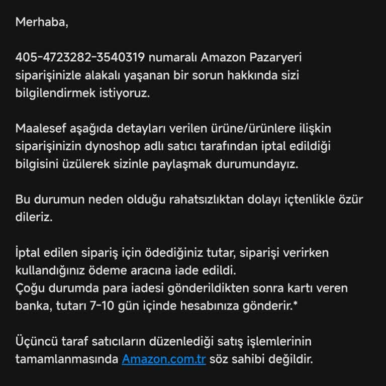Amazon Yanlış Fiyatlandırma Ve Uzayan Para İadesi Sorunu