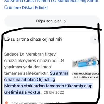 LG Su Arıtma İnsanları Kaldırıyorlar L