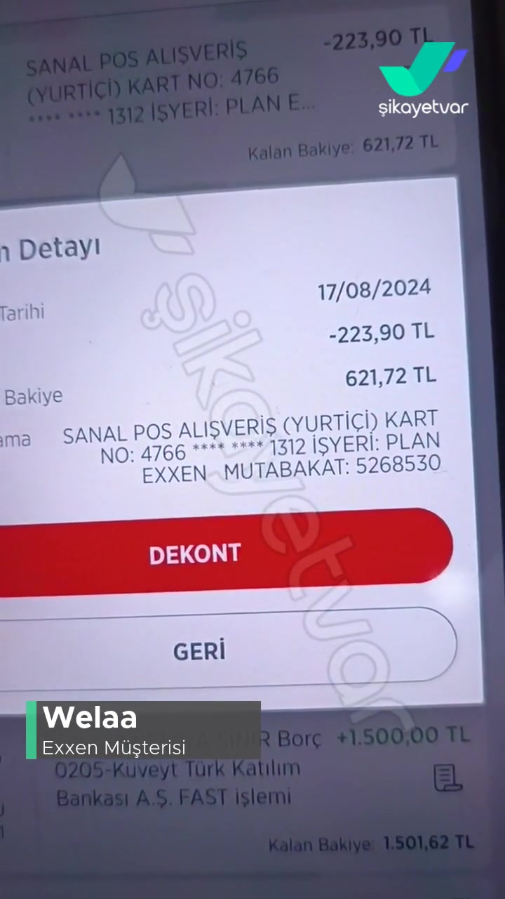 Exxen Üyelik Şikayetidir, Lütfen Dikkate Alınsın videonun kapak resmi