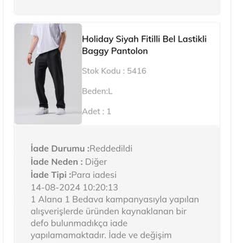 GangOwn Satın Alınan Ürün İadesi