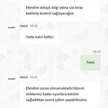 Tipobet365'te Yaşadığım Olumsuz Deneyim