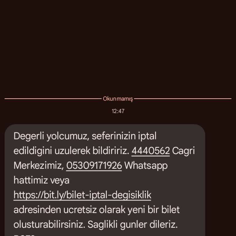 Kamil Koç Uşak Marmaris Sefer İptali Mağduriyeti